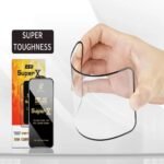 Premium Edge to Edge Super X Tempered Glass Screen Protector for Samsung Galaxy M10s - (Black) (Pack Of 1)