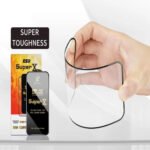 Super X Tempered Glass Screen Protector for Apple IPhone 7 (Black) - (Pack of 2)