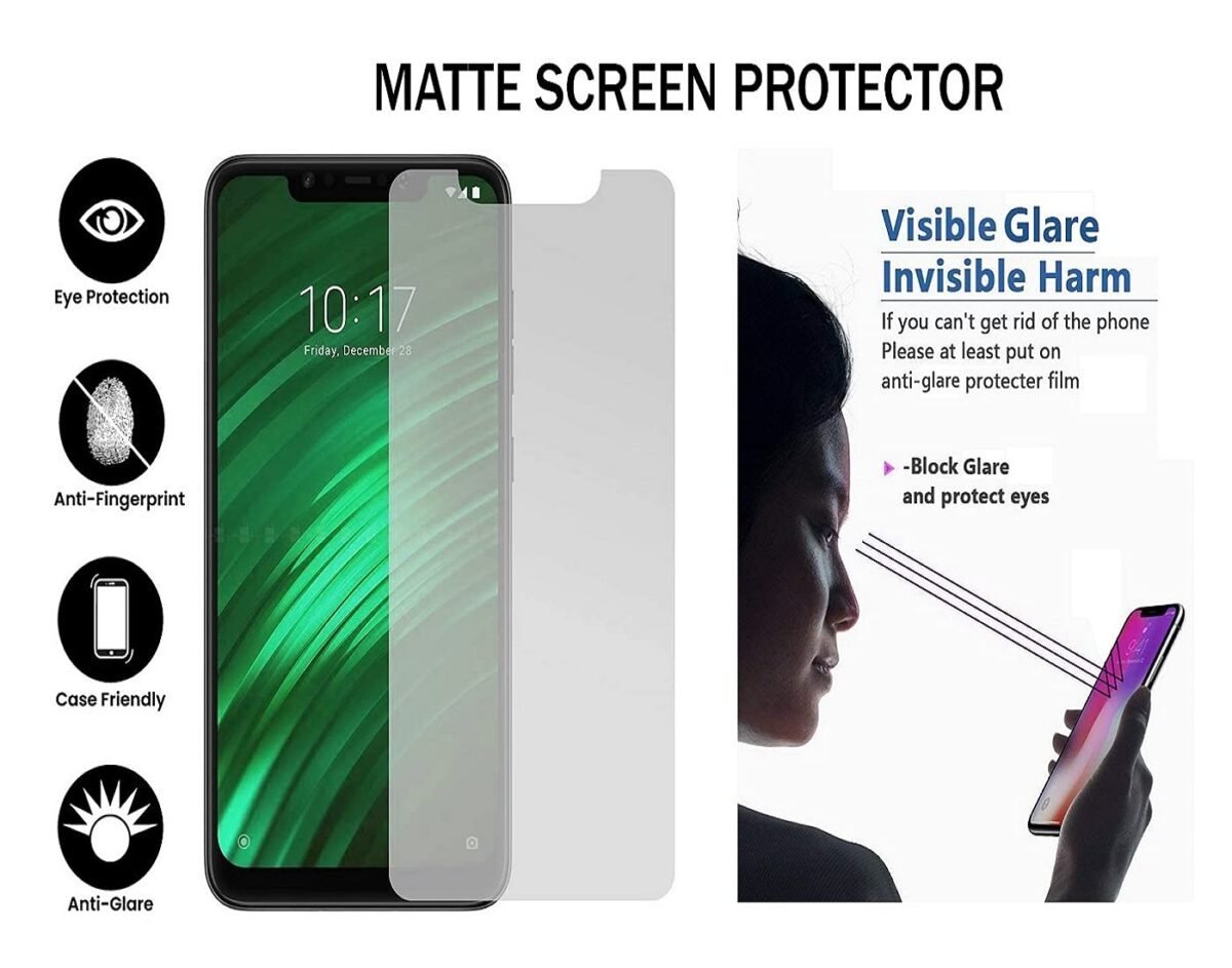 MI 7A Matte Screen Guard, Anti Glare Eye Protection, Flexible Fiber a Tempered Glass (PACK OF 1)