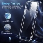 JBL Case for iPhone 13 Silicone Case Clear Transparent Shockproof Scratch Resistant Protective Phone Soft Silicone Slim Cover for iPhone 13 (Transparent)