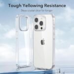 Case for iPhone 15 Pro Silicone Case Clear Transparent Shockproof | Soft Silicone Slim (Transparent)