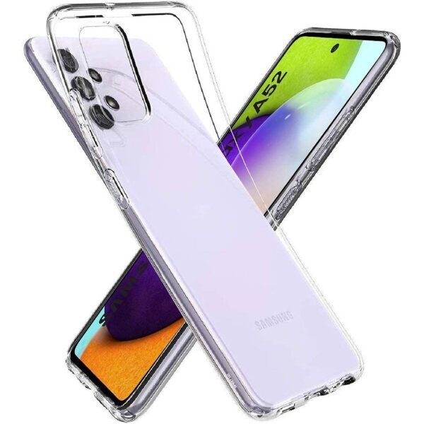 Back Cover Case for Samsung Galaxy A52 / A52s 5G Back Cover Case (Crystal Clear | Shockproof | Soft Silicon | Transparent |)