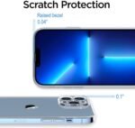 iPhone 13 pro Max Premium Hybrid Transparent Soft Slim Dust Proof Back Case Cover with Camera Protection (Transparent)