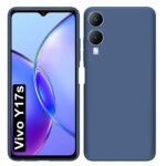 Back Cover Case for Vivo Y17s | Camera Bump Protection | Matte Soft Silicon Flexible | All Side Shock Proof Rubberised Back Case Cover for Vivo Y17s (Blue)