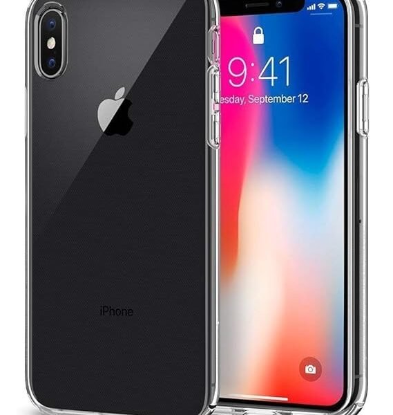 iPhone X/XS Clear Case | Full Body 360 Protection Shock Proof TPU | Soft Flexible Slim-Fit (Transparent)