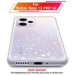 Soft Silicone Transparent Mobile Back Cover for Redmi Note 12 Pro 5G - (Transparent)