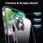 iPhone 14 Silicone Case Clear Transparent Shockproof Protective (Transparent)