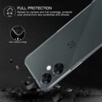 Shockproof Back Cover Case for OnePlus Nord CE 3 Lite 5G | Raised Bumps for Camera & Screen Protection | Ultra Clear Soft Silicone Back Cover Case for OnePlus Nord CE 3 Lite (Transparent)