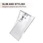 Samsung Galaxy S24 Ultra (5G) Clear Case | Soft Flexible Slim-Fit | Full Body 360 Protection Shock Proof TPU Back Cover (Transparent)