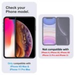 Edge To Edge Privacy Tempered Glass For Iphone XS Max and 11 Pro Max (6.5 Inches) With Easy Self Installation Kit- Black