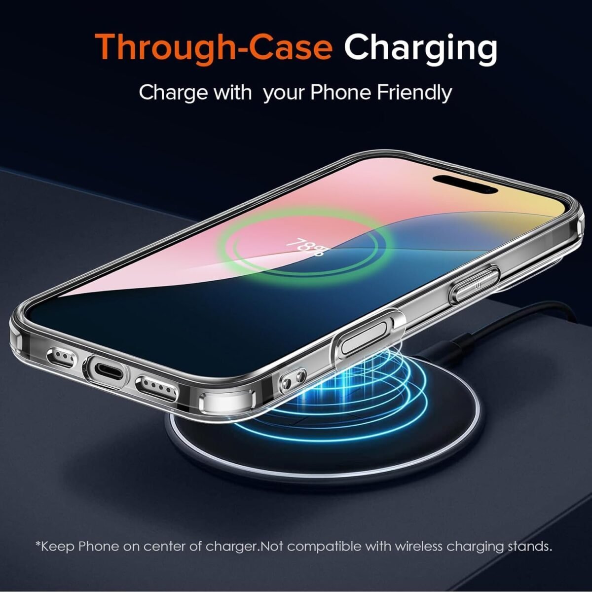 iPhone 16 Pro max Premium Transparent Hybrid Soft Slim Dust Proof Back Case Cover with Camera Protection (Transparent)