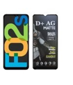 D+ Matte Tempered Glass With 18H Hardness For Samsung Galaxy F02s | Full screen Coverage. Free Replacement If Received Damaged - 6.5 inch (PACK OF 1)