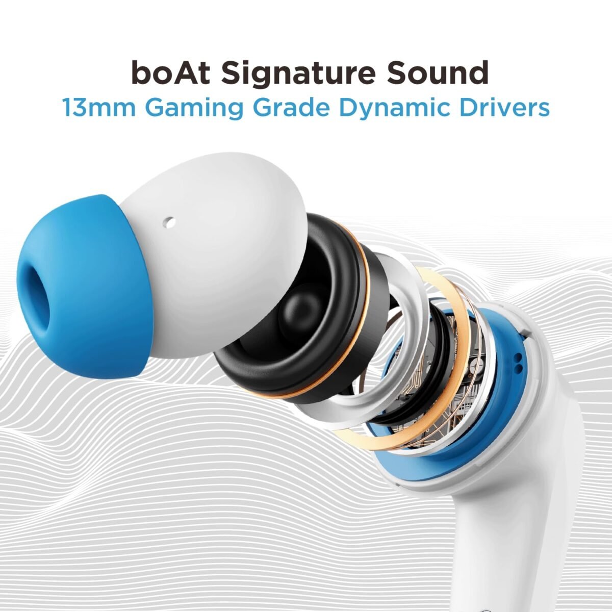 boAt Airdopes 192 in Ear TWS Earbuds, LED lights, 30 hours of nonstop playback (White Sabre)