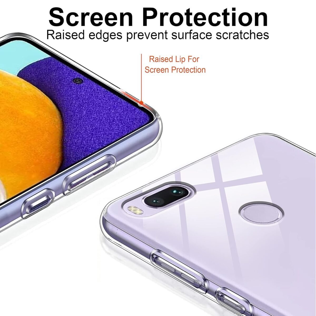 Back Cover Case for Mi A1 | Compatible for Mi A1 Back Cover Case | 360 Degree Protection | Soft and Flexible (TPU | Transparent)