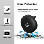 Earphone Case Cover Compatible for OnePlus Nord Buds CE, Soft Silicone Skin Case Cover Shock-Absorbing Protective Case (Colour Black)