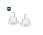 Philips Avent Anti-Colic Baby Bottle 6M+ Nipple by Fratelli,SCY764/02 (Pack of 2 Teats)