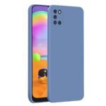 Silicone Soft Back Cover Case for Samsung Galaxy A31 (Blue)