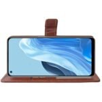 Flip Cover for Oppo F21 Pro 4G | Premium Leather Finish | Inbuilt Pockets & Stand | Flip Case for Oppo F21 Pro 4G (Brown)