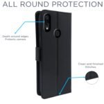 Flip Cover Leather Finish | Inside TPU with Card Pockets | Wallet Stand and Shock Proof | Complete Protection Flip Case for Redmi Note 7 Pro/Note 7 / Note 7s (Black)