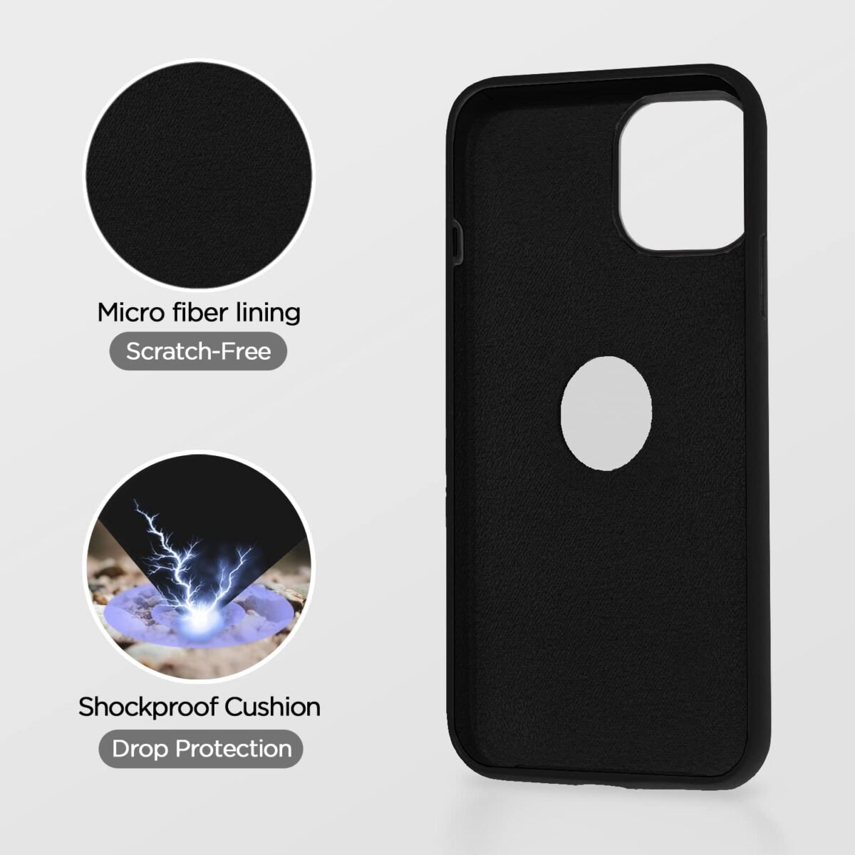 Silicone Back Cover Case for iPhone 11 Stylish, Shockproof, and Ultra-Slim with Comfortable Grip