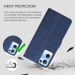 Flip Cover for Oppo Reno7 5G | Premium Leather Finish | Inbuilt Pockets & Stand | Flip Case for Oppo Reno7 5G (Blue)