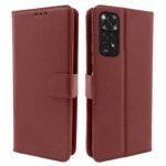 Mi Redmi Note 11 / Note 11s Flip Cover | PU Leather Finish | 360 Protection | Wallet & Stand | Strong Magnetic Flip Case for Mi Redmi Note 11 / Note 11s (Brown)