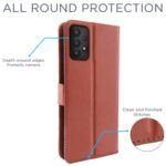 Samsung Galaxy A53 5G Flip Cover | PU Leather Finish | 360 Protection | Wallet & Stand | Strong Magnetic Flip Case for Samsung Galaxy A53 5G (Brown)