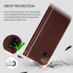 Shock Proof Flip Cover Back Case Cover for Oppo F11 Pro (Flexible | Leather Finish | Card Pockets Wallet & Stand | Chestnut Brown)