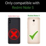 Redmi Note 5 Flip Cover Leather Finish | Wallet Stand and Shock Proof | Inside TPU with Card Pockets | Complete Protection Flip Case (Black)