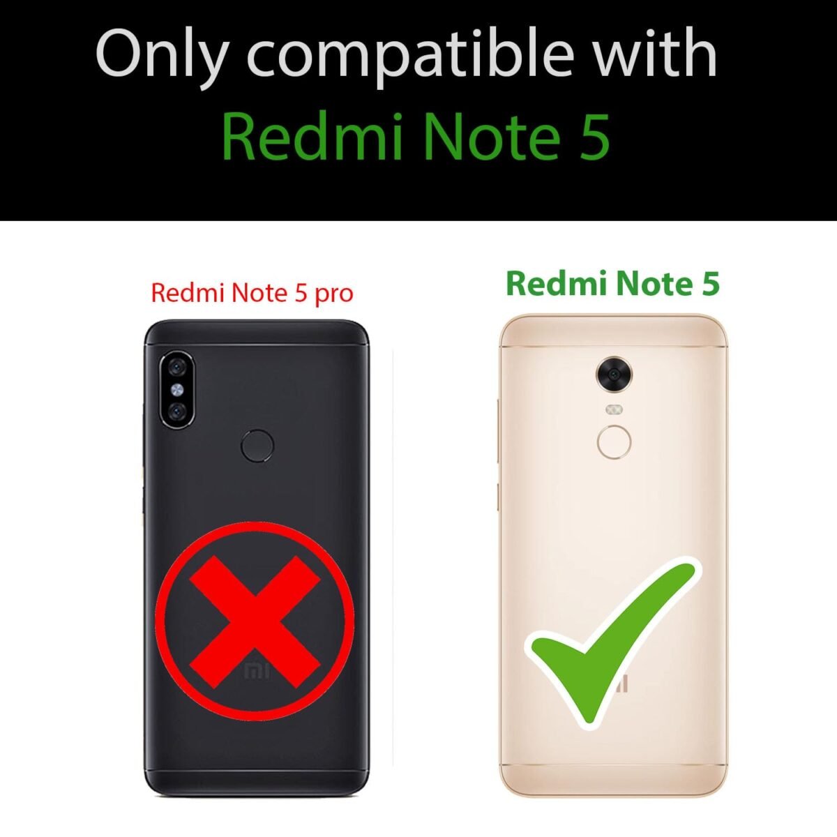 Redmi Note 5 Flip Cover Leather Finish | Wallet Stand and Shock Proof | Inside TPU with Card Pockets | Complete Protection Flip Case (Brown)