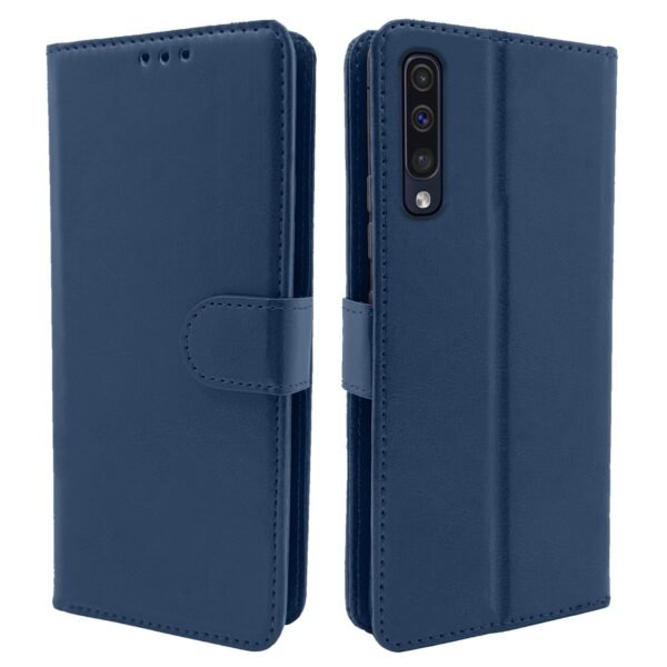 Flip Cover for Samsung Galaxy A50 /A50s/A30s (Faux Leather | Blue)