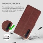 Flip Cover for Oppo F15 / Oppo A91 | Premium Leather Finish | Inbuilt Pockets & Stand | Flip Case for Oppo F15 / Oppo A91 (Brown)