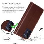 Shock Proof Flip Cover Back Case Cover for Realme 10 4G (Flexible | Leather Finish | Card Pockets Wallet & Stand | Chestnut Brown)