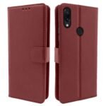 Flip Cover Leather Finish | Inside TPU with Card Pockets | Wallet Stand and Shock Proof | Complete Protection Flip Case for Redmi Note 7 Pro/Note 7 / Note 7s (Brown)