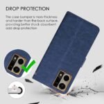 Flip Cover for Oppo F21 Pro 4G | Premium Leather Finish | Inbuilt Pockets & Stand | Flip Case for Oppo F21 Pro 4G (Blue)