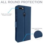 Oppo F9 / F9 Pro / A5 / A5s /A7 / A11k /A12/Realme 2/2 Pro/Realme U1 Flip Cover Magnetic Leather Wallet Case Shockproof TPU for Oppo F9/F9 Pro/A5/A5s/A7/A11k/A12/Realme 2/2 Pro/Realme U1 (Blue)