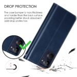 Shock Proof Flip Cover Back Case Cover for Realme 10 4G (Flexible | Leather Finish | Card Pockets Wallet & Stand | Blue)