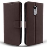 Mi Redmi Note 4 Flip Case Leather Finish | Inside TPU with Card Pockets | Wallet Stand and Shock Proof | Magnetic Closing | Complete Protection Flip Cover for Mi Redmi Note 4 (Coffee)