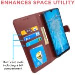 Oppo Realme 2/2 Pro/Realme U1 Flip Cover Magnetic Leather Wallet Case Shockproof Tpu for Realme 2/2 Pro/Realme U1 (Brown)