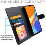 Mi Redmi 10A/10A Sport/Redmi 9/Redmi 9C/9 Activ/Poco C31 Flip Case|Vintage Leather Finish|Inside TPU|Wallet Stand|Magnetic Closing|Flip Cover for Mi Redmi/Poco C31(Black)