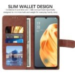 Flip Cover for Oppo F15 / Oppo A91 | Premium Leather Finish | Inbuilt Pockets & Stand | Flip Case for Oppo F15 / Oppo A91 (Brown)