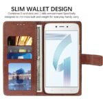 Flip Cover for Oppo A71 | Premium Leather Finish | Inbuilt Pockets & Stand | Flip Case for Oppo A71 (Brown)