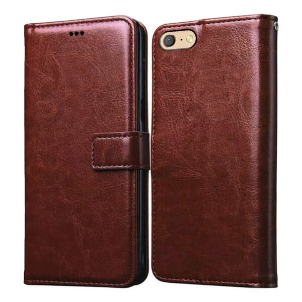 Flip Cover for Oppo A71 | Premium Leather Finish | Inbuilt Pockets & Stand | Flip Case for Oppo A71 (Brown)