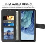 Flip Cover for Oppo F17 | Premium Leather Finish | Inbuilt Pockets & Stand | Flip Case for Oppo F17 (Black)