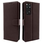 Mi Redmi Note 11 / Note 11s Flip Cover| PU Leather Finish | 360 Protection | Wallet & Stand | Strong Magnetic Flip Case for Mi Redmi Note 11 / Note 11s (Coffee)