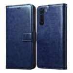 Flip Cover for Oppo F15 / Oppo A91 | Premium Leather Finish | Inbuilt Pockets & Stand | Flip Case for Oppo F15 / Oppo A91 (Blue)