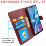 Brown Leather Magnetic Vintage Flip Wallet Case Cover for Vivo Y12 / Y15 / Y17 / U10 (Brown)