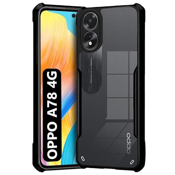 Oppo A78 | Total Camera Protection | Shockproof Design | Transparent Back (Eagle)