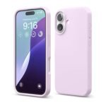 iPhone 16 Case, Premium Liquid Silicone Case, Full Body Protective Cover, Shockproof (Light Lilac)