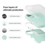 iPhone 16 Case, Premium Liquid Silicone Case, Full Body Protective Cover, Shockproof (Mint)